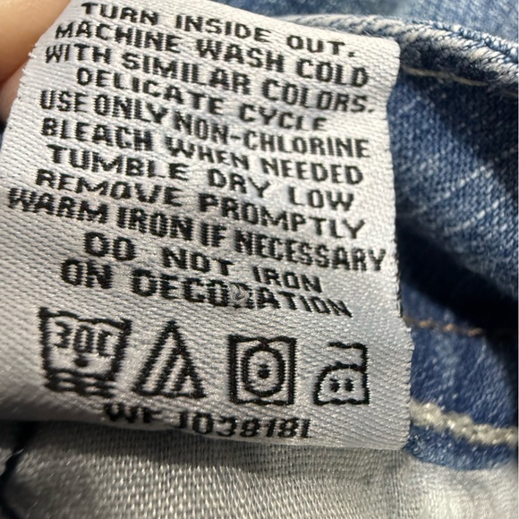 Wallflower Light Blue Jean Shorts - Picture 7 of 7